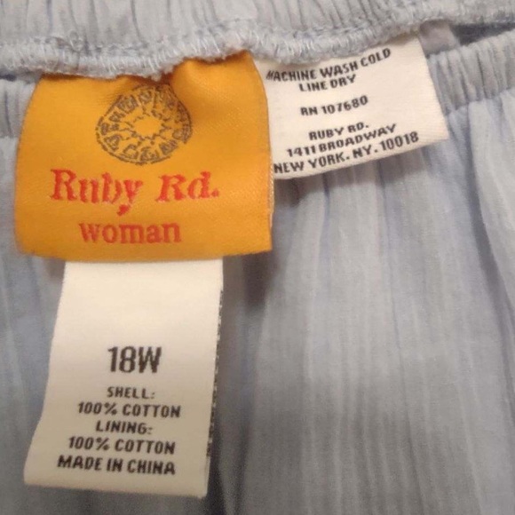 Ruby Rd (Blue Lavender) boho maxi Skirt Size 18W - Picture 2 of 4